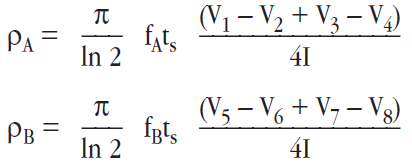 Formulas de resistividad Van der Pauw