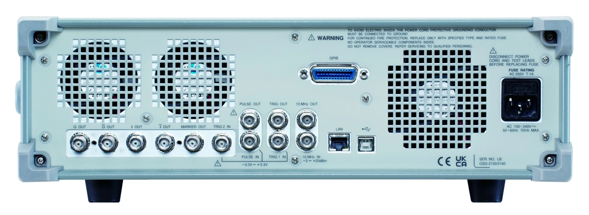 "Imagen de la parte trasera del equipo GSG-2000 GW Instek"