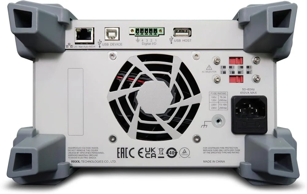 "Fuente de alimentación DP932E Rigol parte trasera"