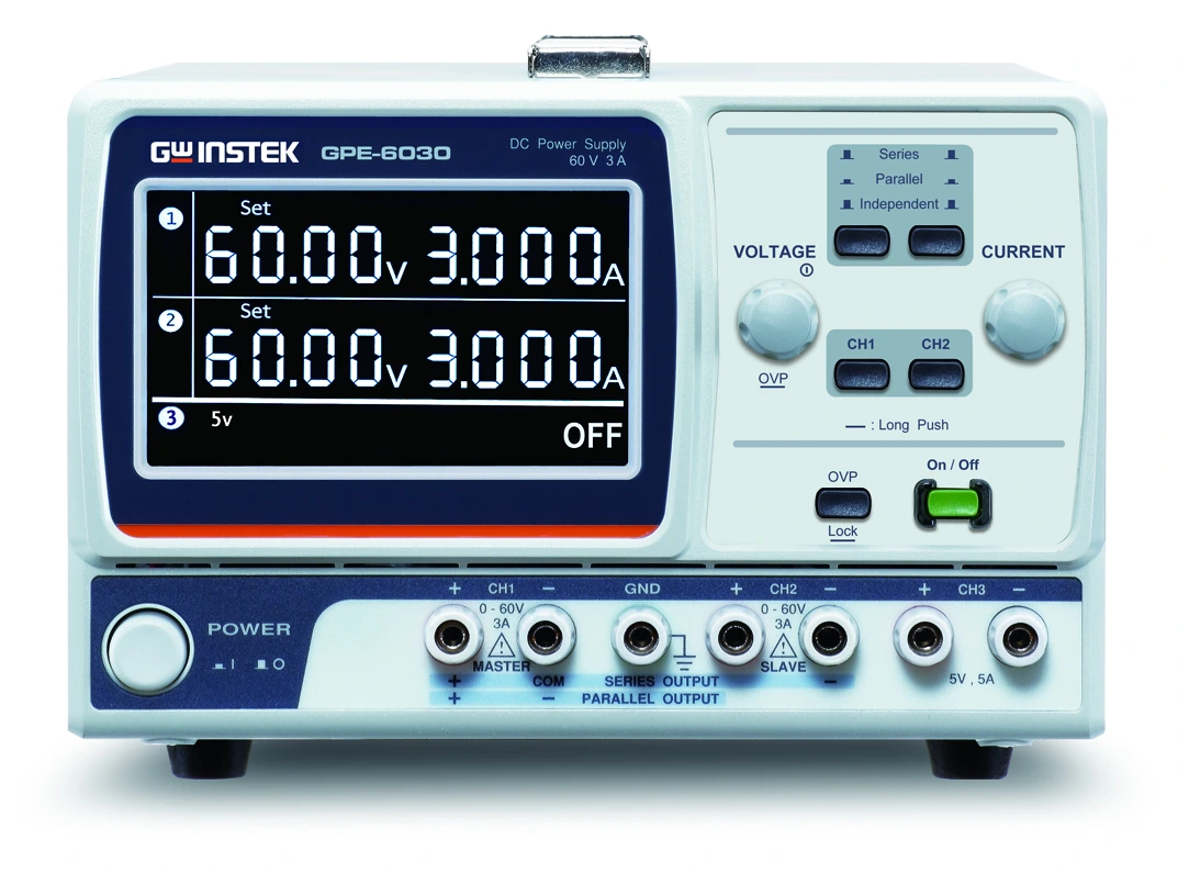 "Imagen del equipo GPE-3060/6030 GW Instek"